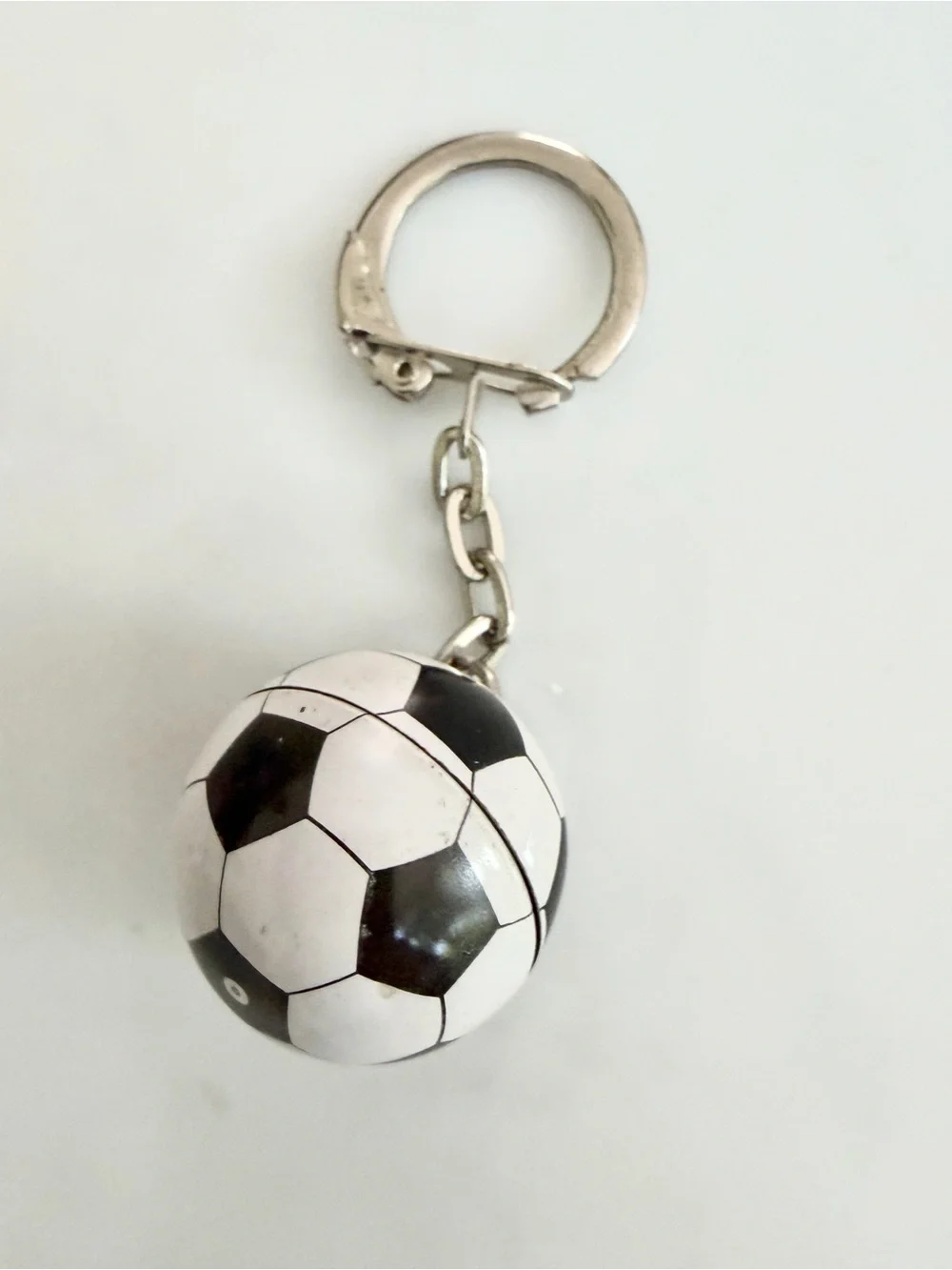 Vintage Soccer Player Ornament and Soccer Ball Keychain Bundle y2k lot 4.25